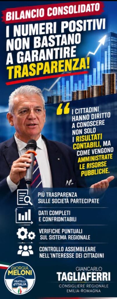 Grafica sul bilancio consolidato con Giancarlo Tagliaferri